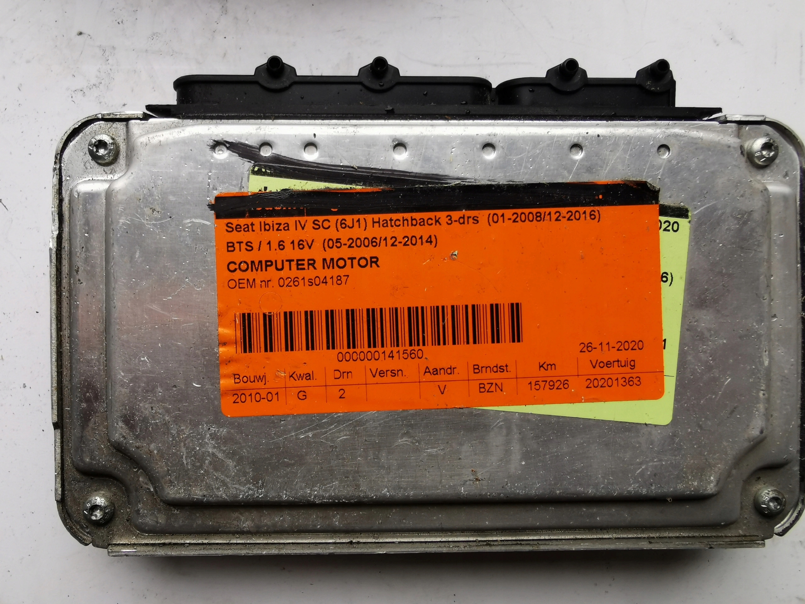 SEAT IBIZA 1.6B 0261S04187 03C906057CA Computer EC