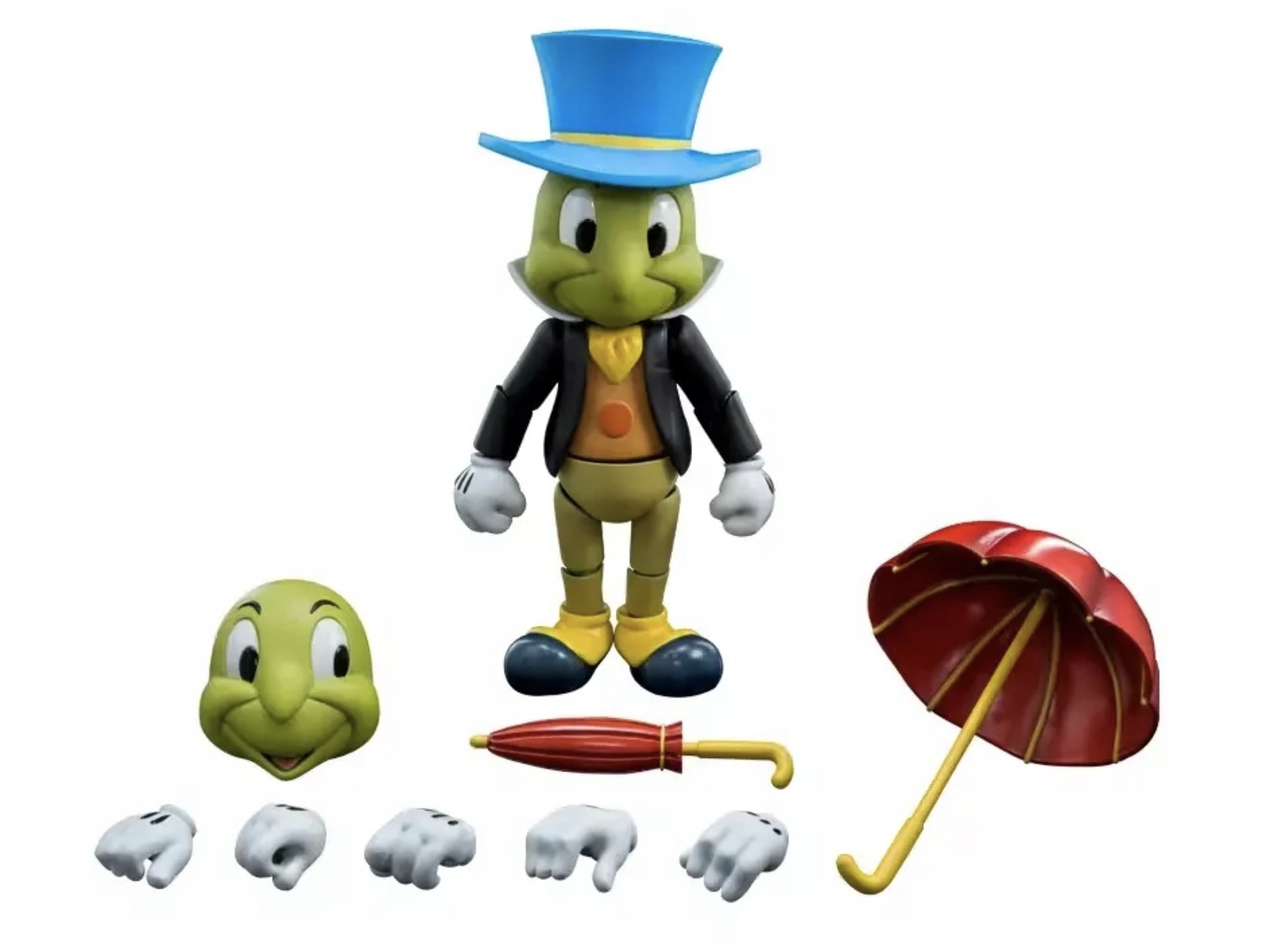Figurka Jiminy Cricket (Cvrček Jiminy) Disney HeroCross Hybrid Metal Figuration #029 15 cm