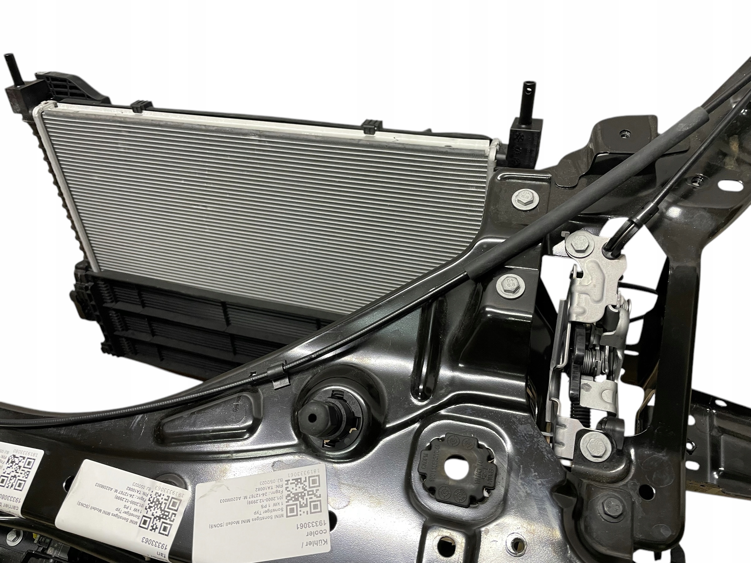 support panel for radiators radiator ZAMKI wiring complete MINI J01 SE ELEKTRYK