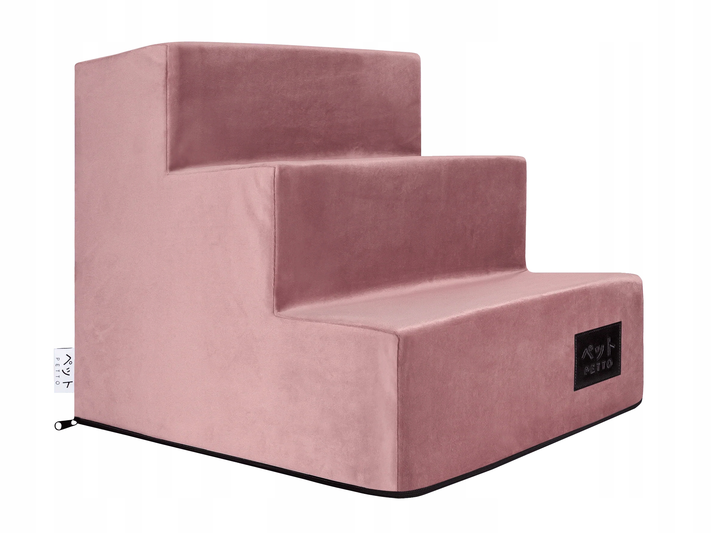 Levně Petto Takai 3 Velvet Schodky pro psa, tmavě růžové