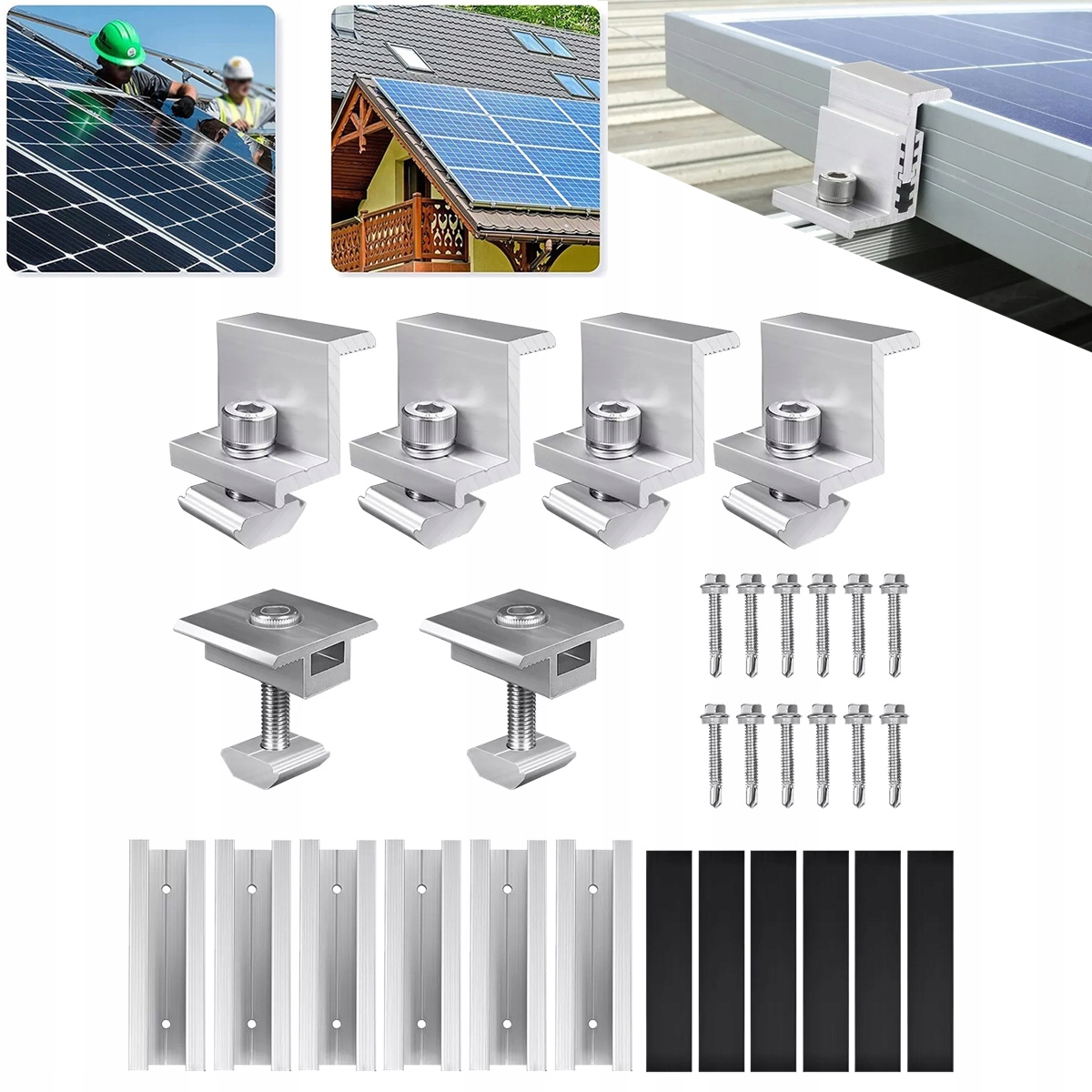 Zestaw Profil Montażowy Pv Szyna Aluminiowa Teowa