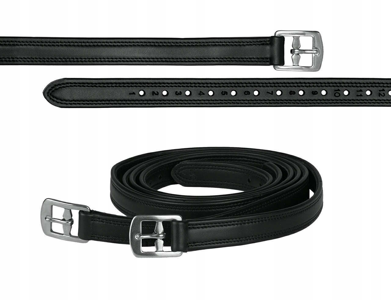 Třmenové Řemeny kluzké boty Fair Play Secu, černé, 145 cm