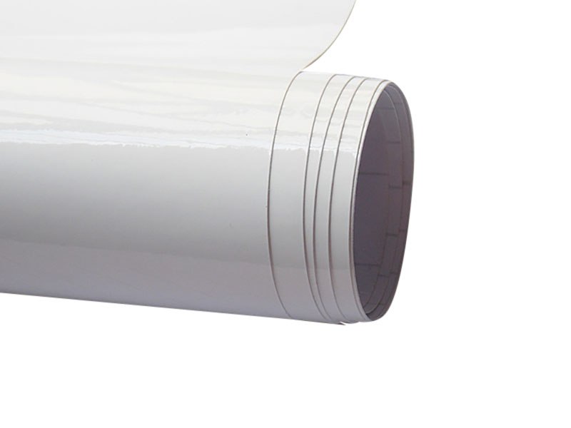 Folia Okleina Samochodowa Biała Biały Połysk 50x152cm Samoprzylepna