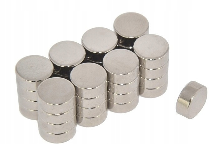 

Magnes Neodymowy 5x5mm Walcowy Mocny N42 10 sztuk