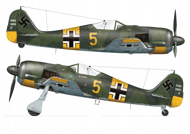 MODEL SAMOLOTU do sklejania FOCKE WULF FW 190 A5 ZESTAW:PODKŁAD, FARBY+KLEJ EAN (GTIN) 05902509000138