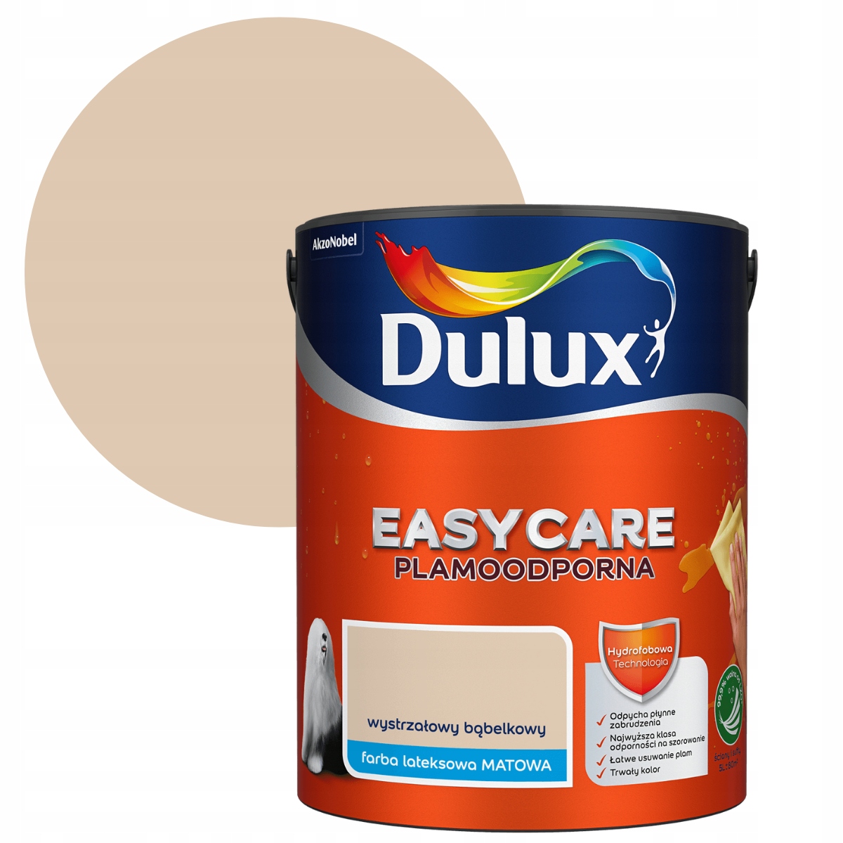 Dulux Easycare Barva Odolná Proti Skvrnám, bublinková vystřelovací 5L