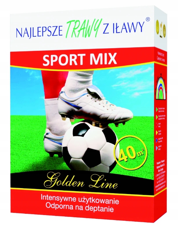 MIESZANKA TRAW SPORT MIX 2 KG PREMIUM GOLDEN LINE OBIEKTY SPORTOWE ROLIMPEX
