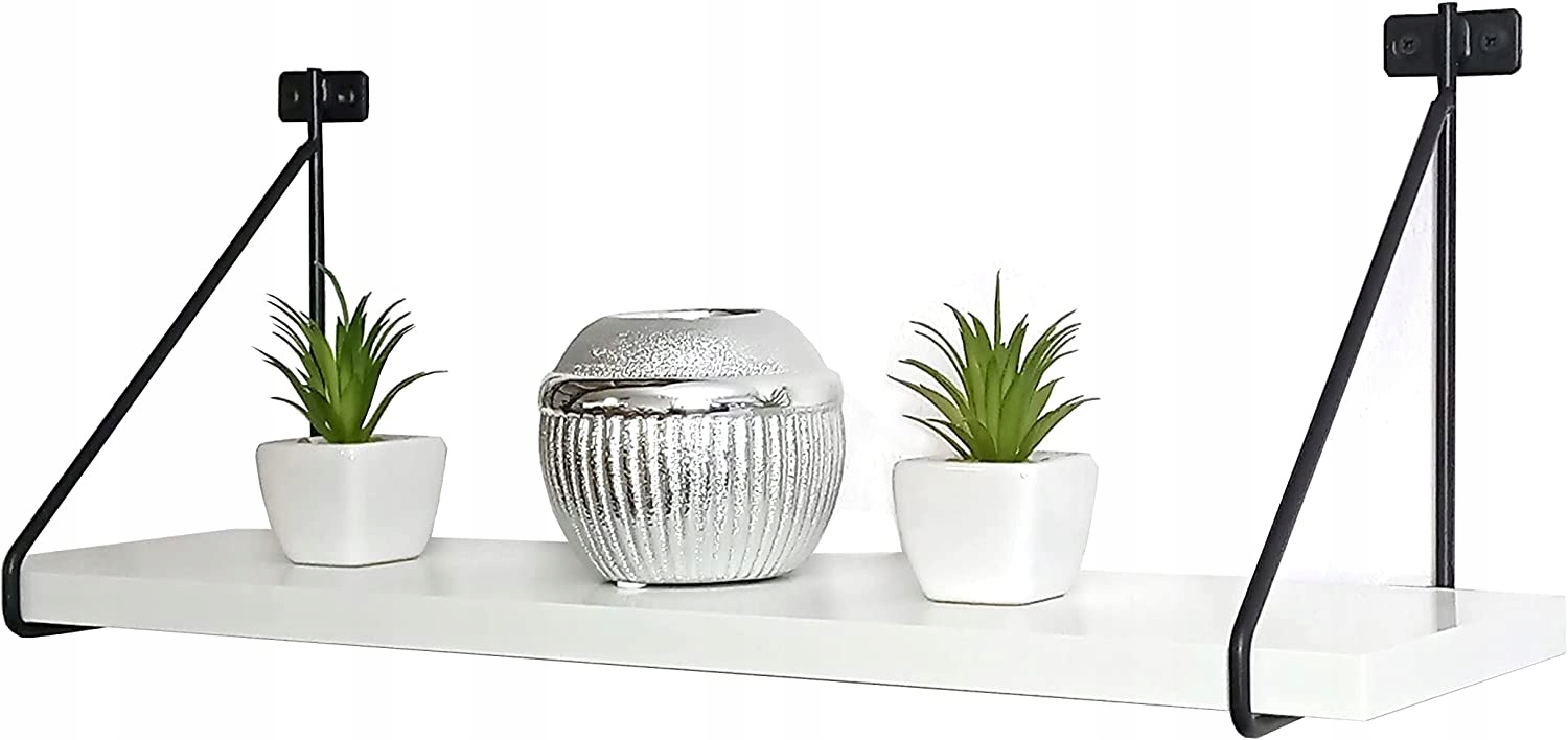 

Półka Ścienna Wisząca Nowoczesna Biała Klasyczna