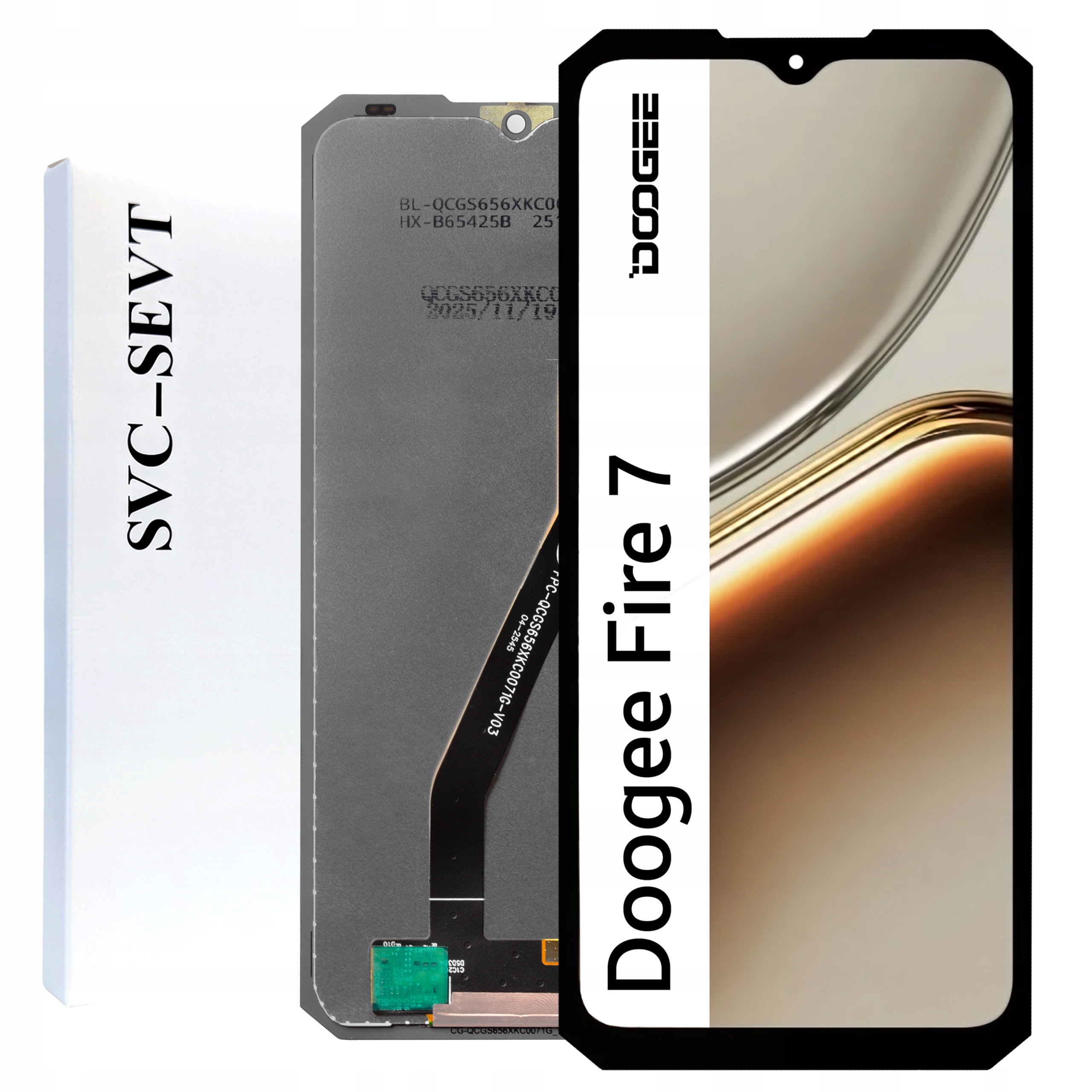 Displej pro Doogee Fire 7 Service Pack LCD Matrix Originál Zila