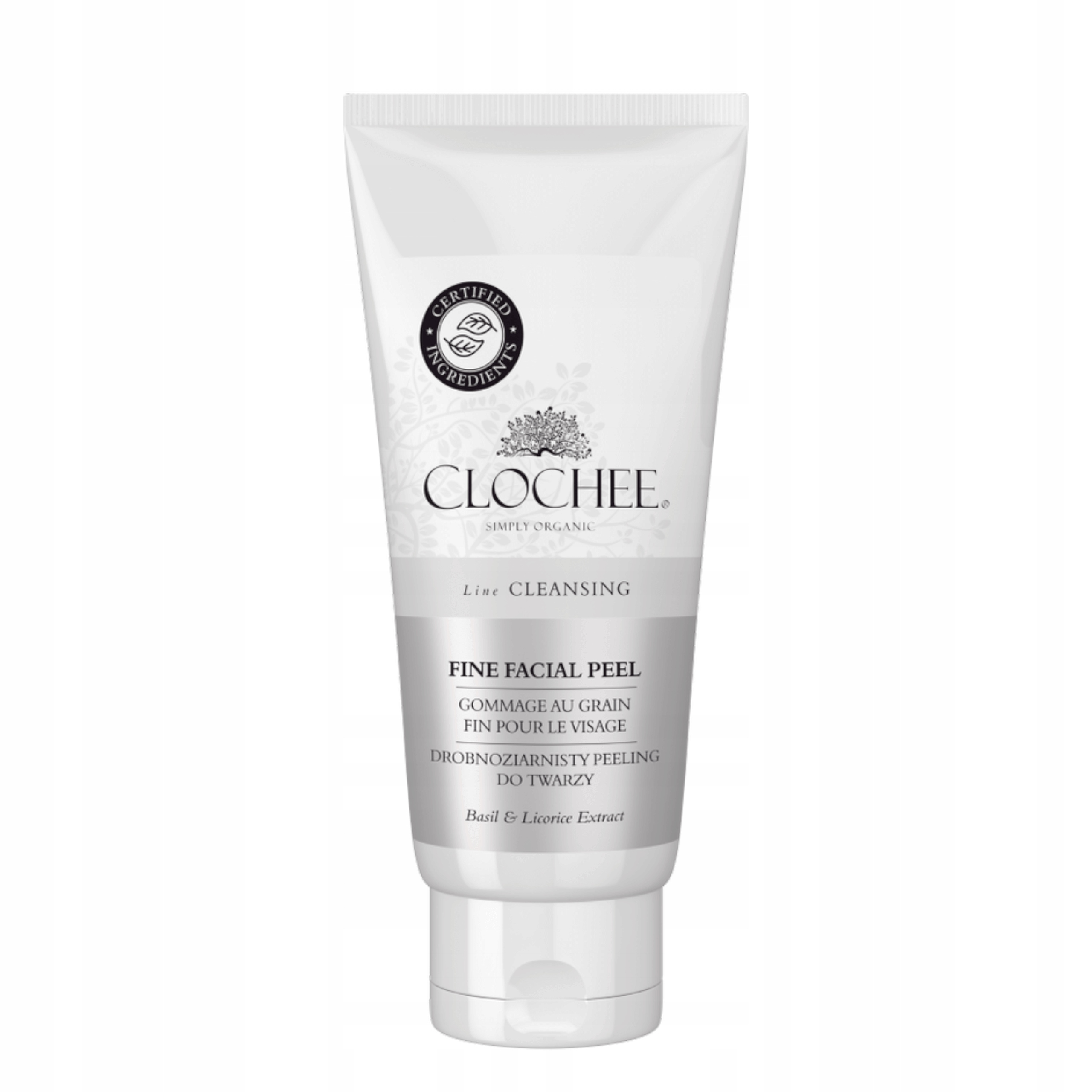 CLOCHEE_Fine Facial Peel jemnozrnný peeling na obličej Basil & Lico