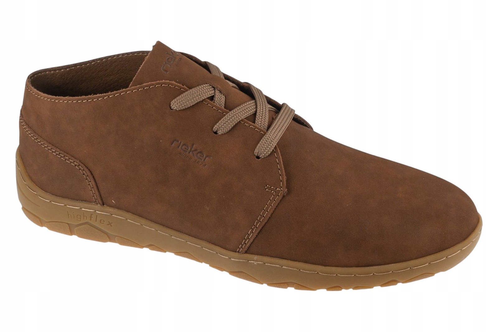 Rieker Shoes [46] Pánské kožené polobotky, hnědá barva