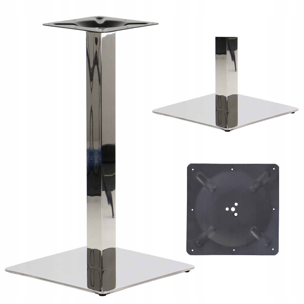 Podstavec Na Stůl SH-3002-1/60/P Leštěný 40X40 CM, Pro Desku 60X60 CM