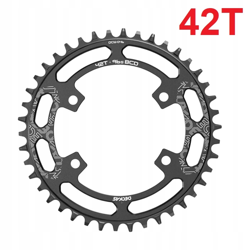 okrągła Zębatka Deckas 1x rzędowa 42T 96 Bcd M9000 M8000 M7000 M4100 M5100