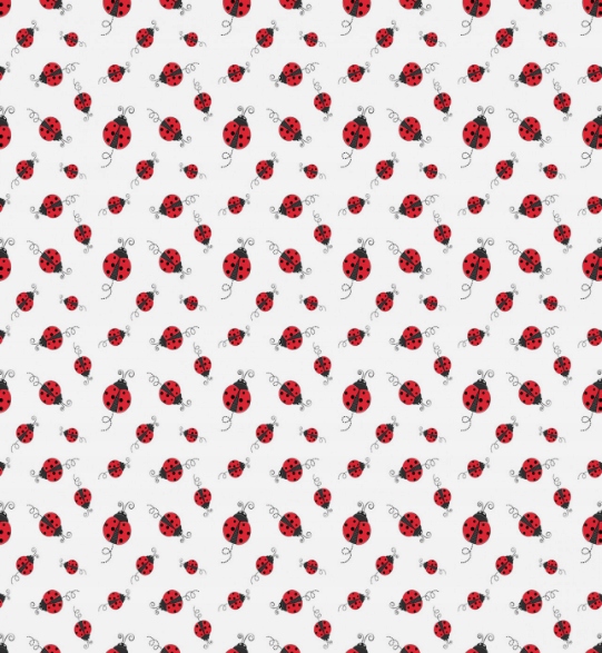 Materiál Látka Na Šití Řemesel Diy Roztomilé Berušky 230x105 CM