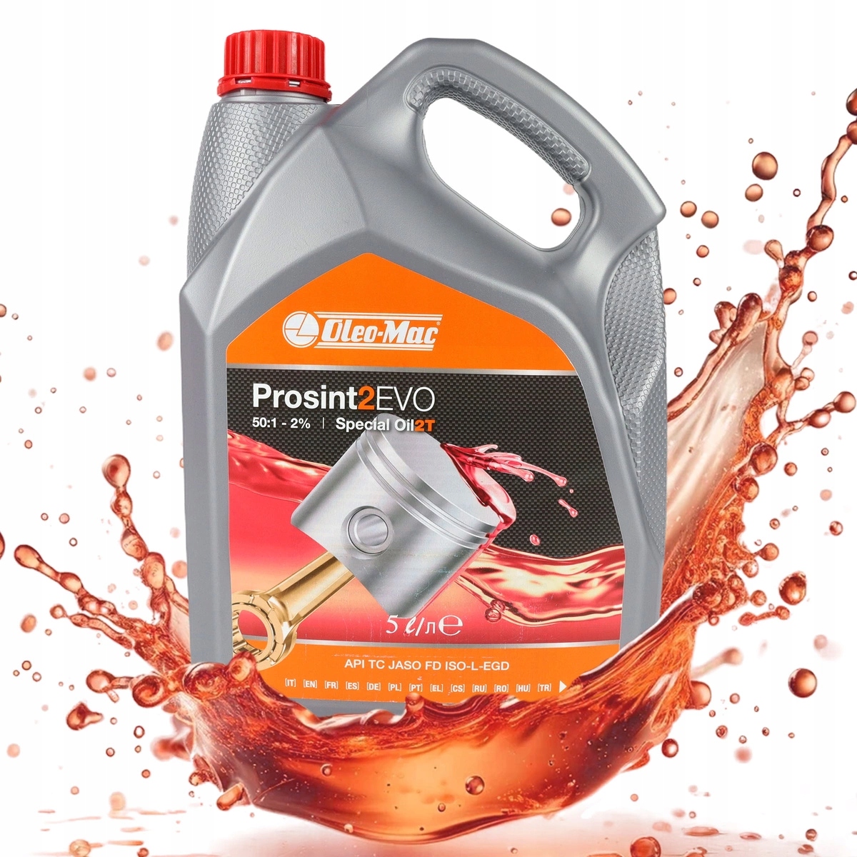 Olej do zmesí Oleo-Mac Prosint 2 Evo 5L kosy, píly, píly