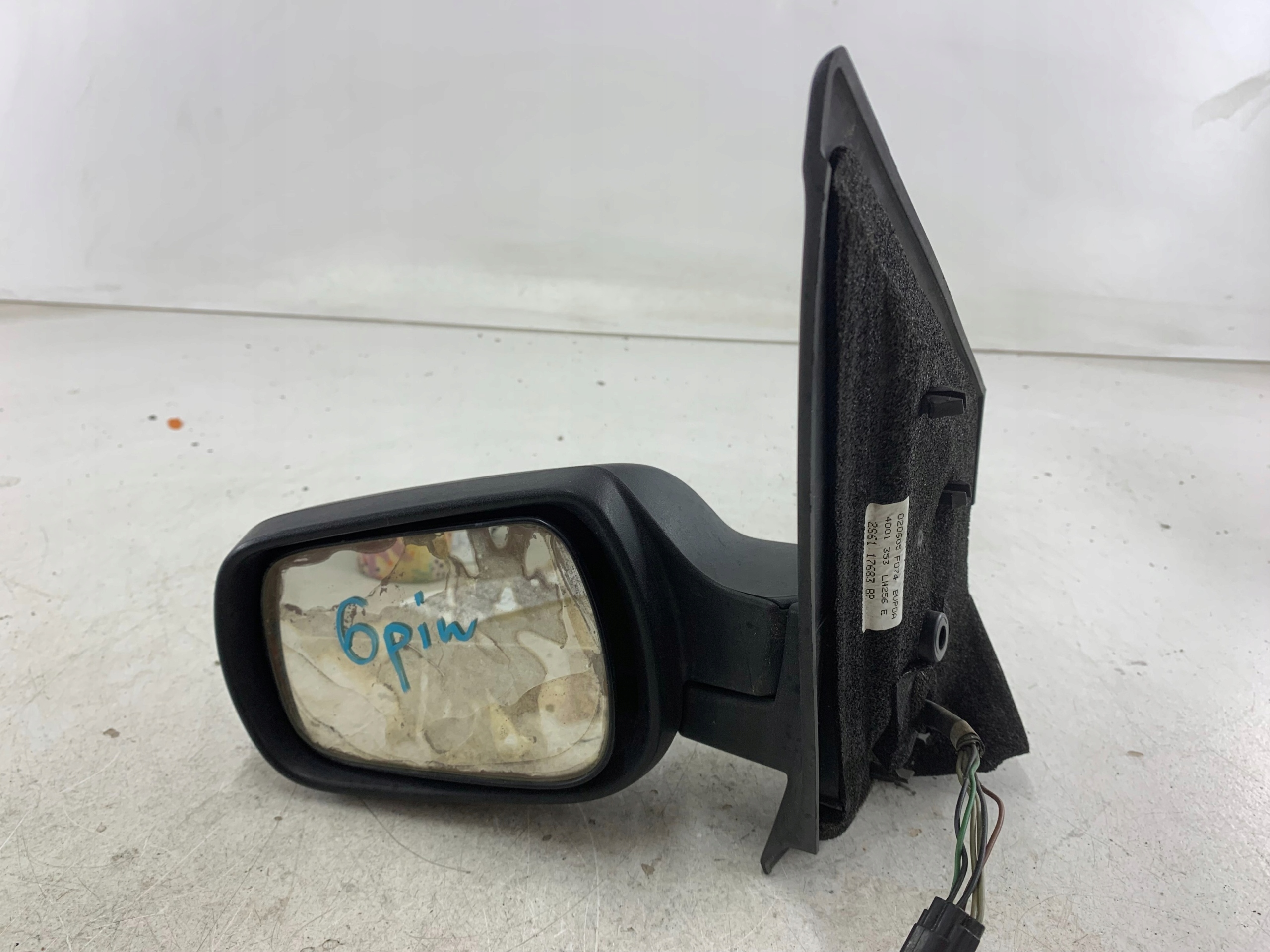FORD FIESTA MK5 mirror left 6 PIN black,