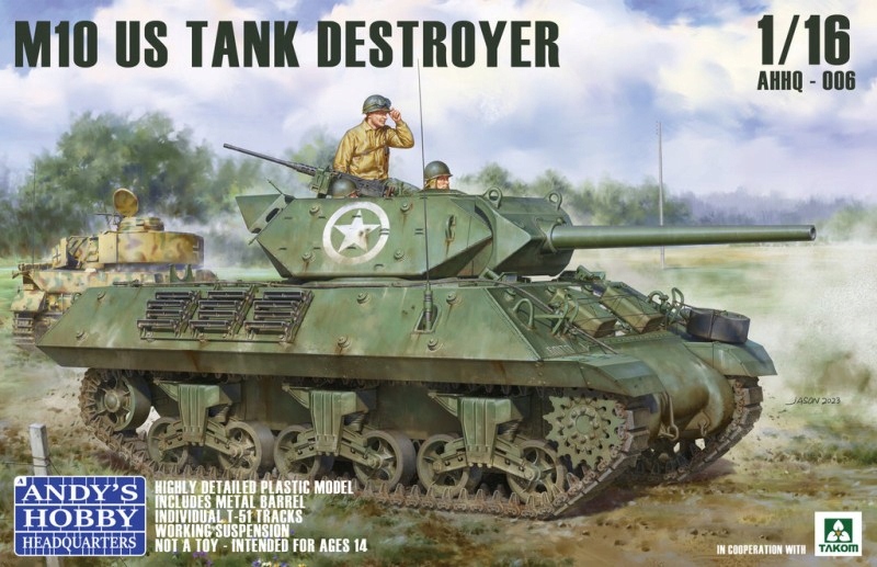Andy's Hobby Headquarters AHHQ-006 M10 Tank Destroyer Wolverine model 1/16