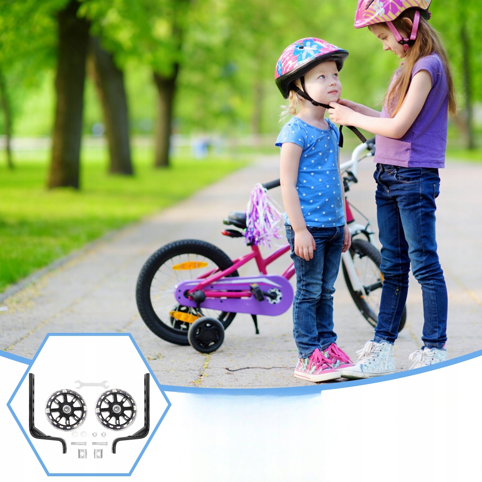 KÓŁKA TRENINGOWE DO ROWERU DZIECIĘCEGO KOMPATYBILNE Z RAMI 12-20 CALOWYMI Rozmiar 1