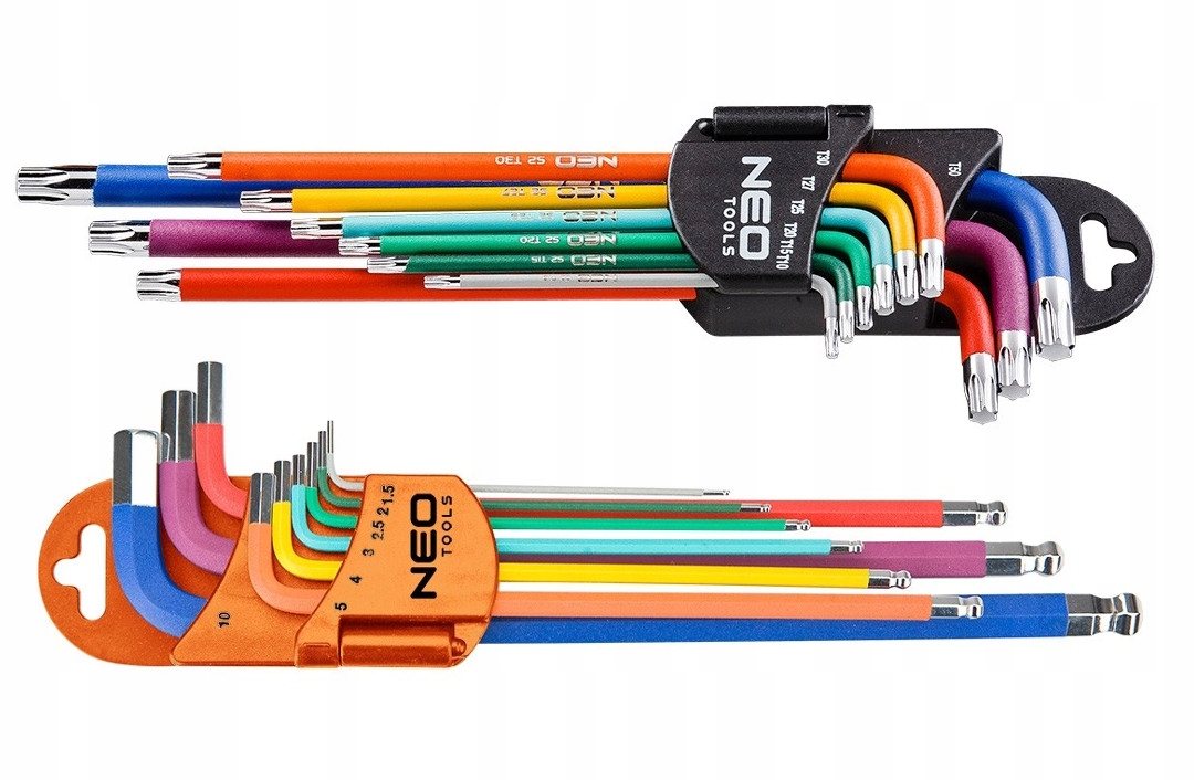 

Neo Zestaw Klucze Imbus Torx Komplet Długie kolor