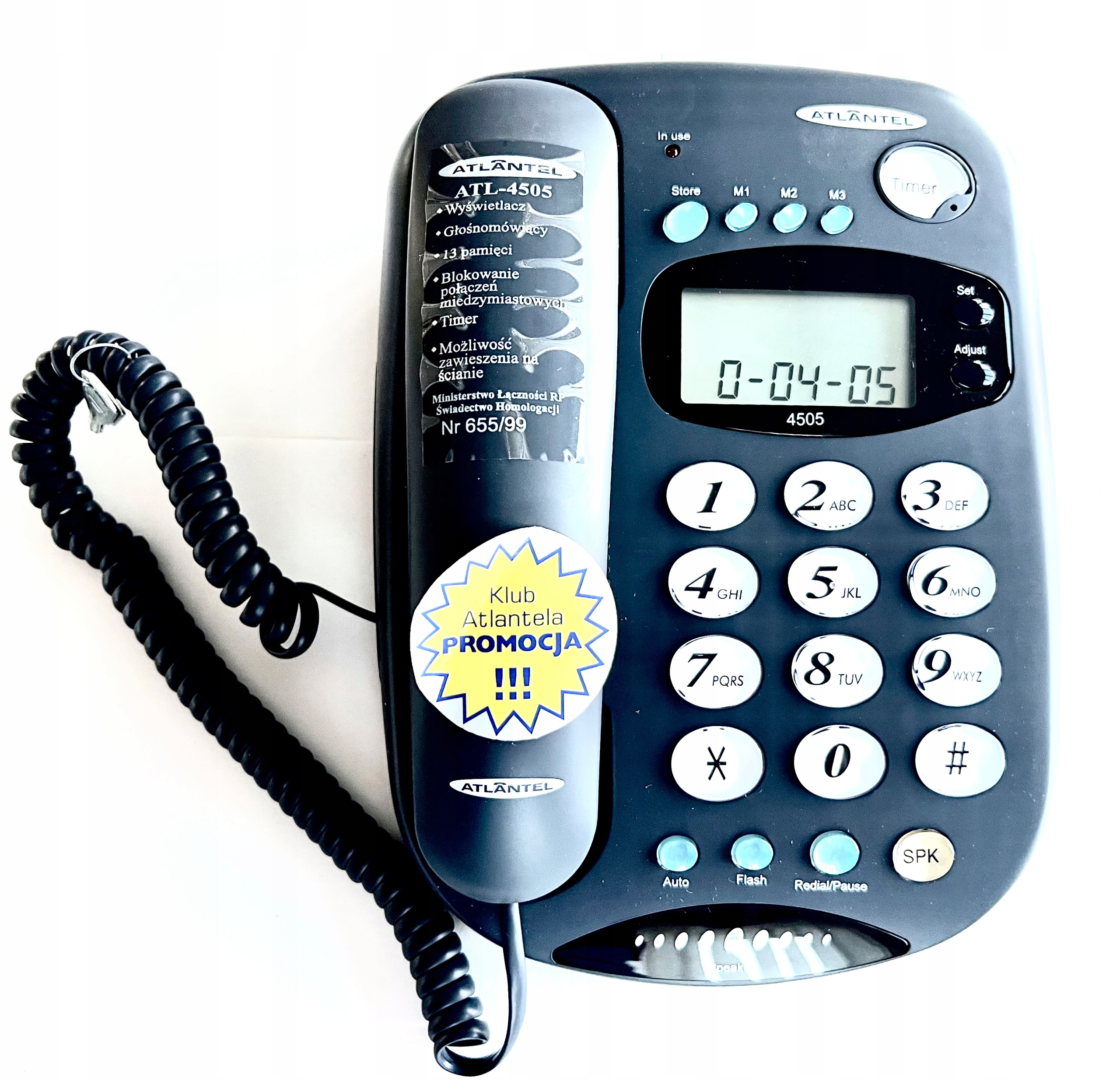 Telefon stacjonarny przewodowy Atlantel 4505