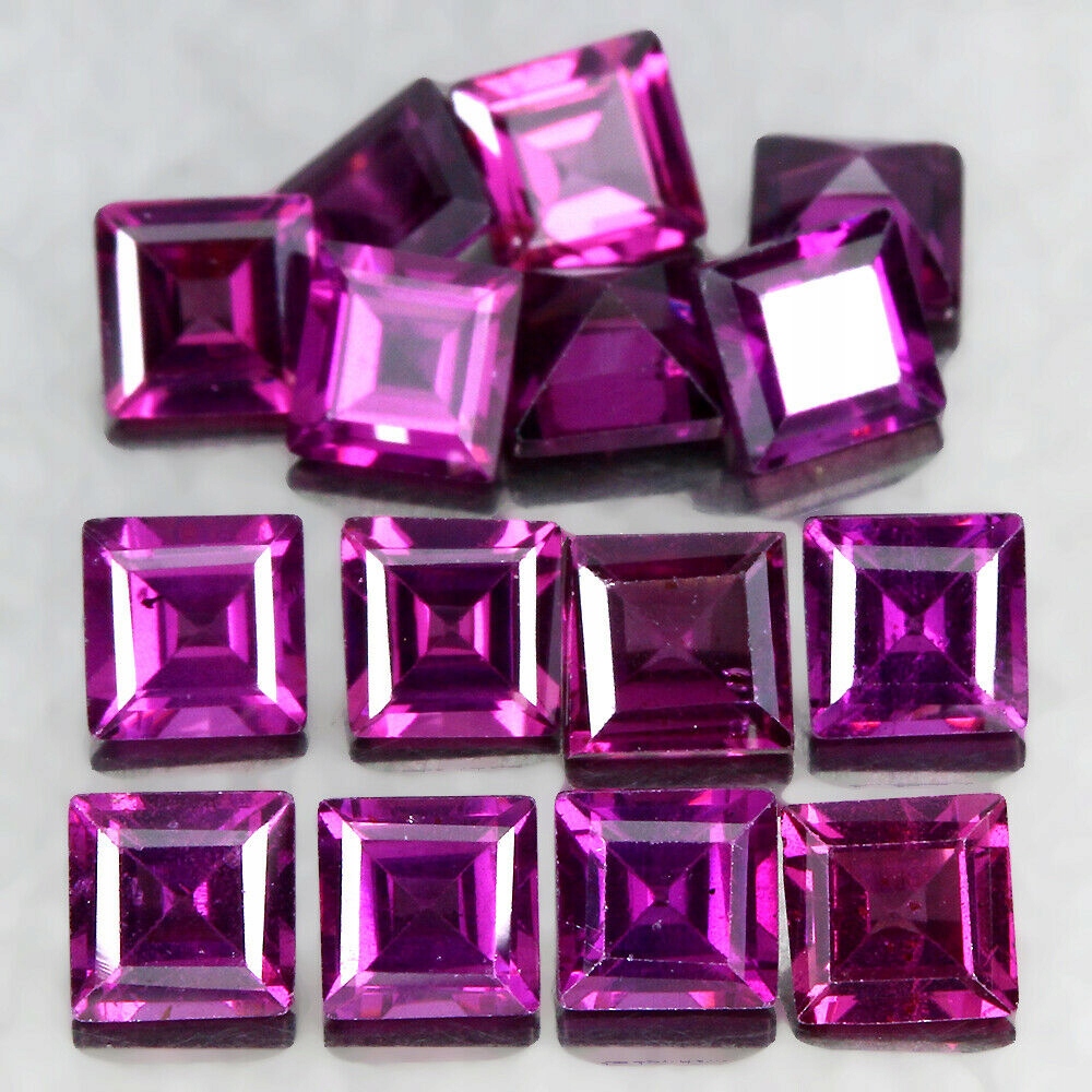 Granátové jablko rodolity přírodní kameny 6.07ct 15 ks