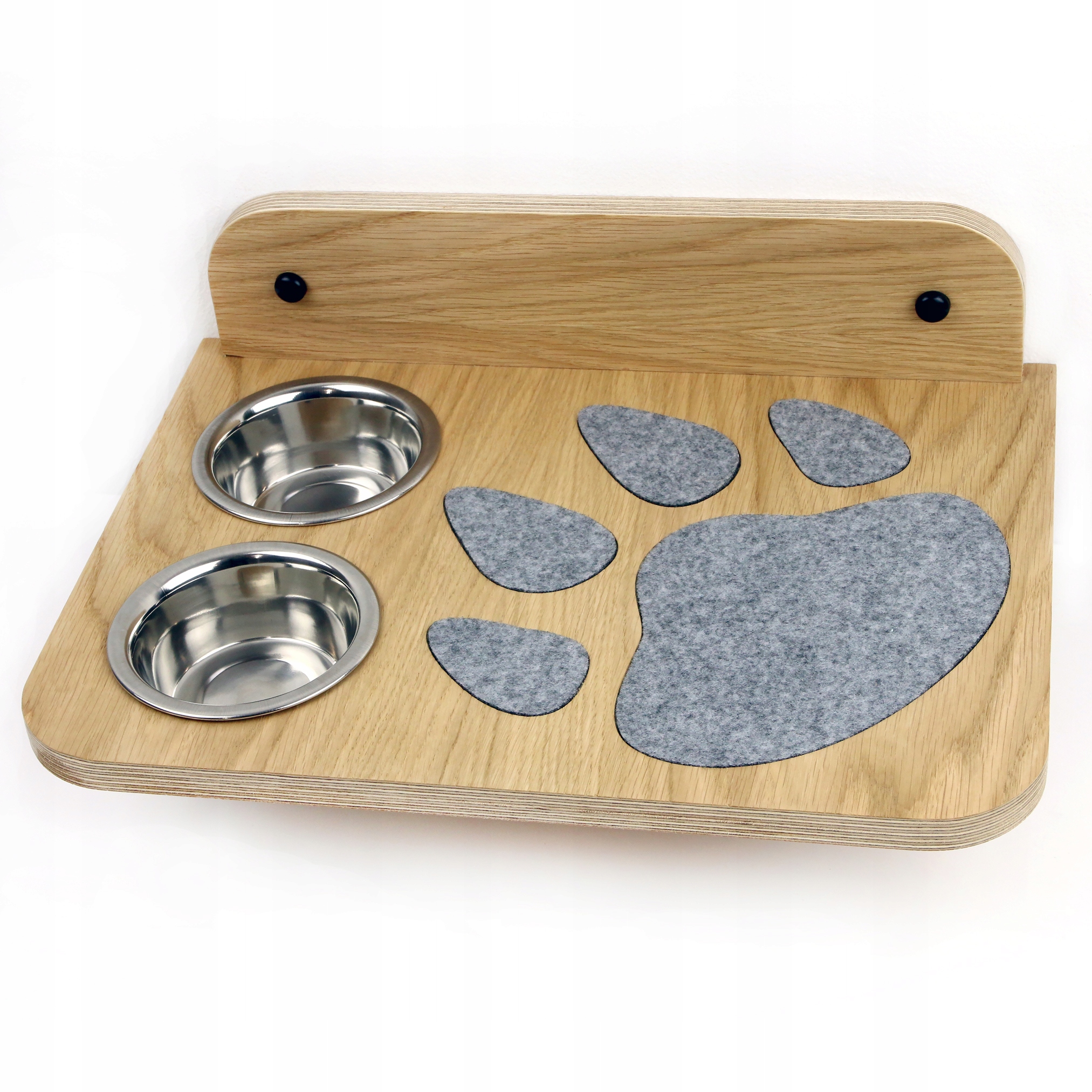 Levně Závěsná polička s miskou polička pro kočky psa 40 cm x 29 Cm