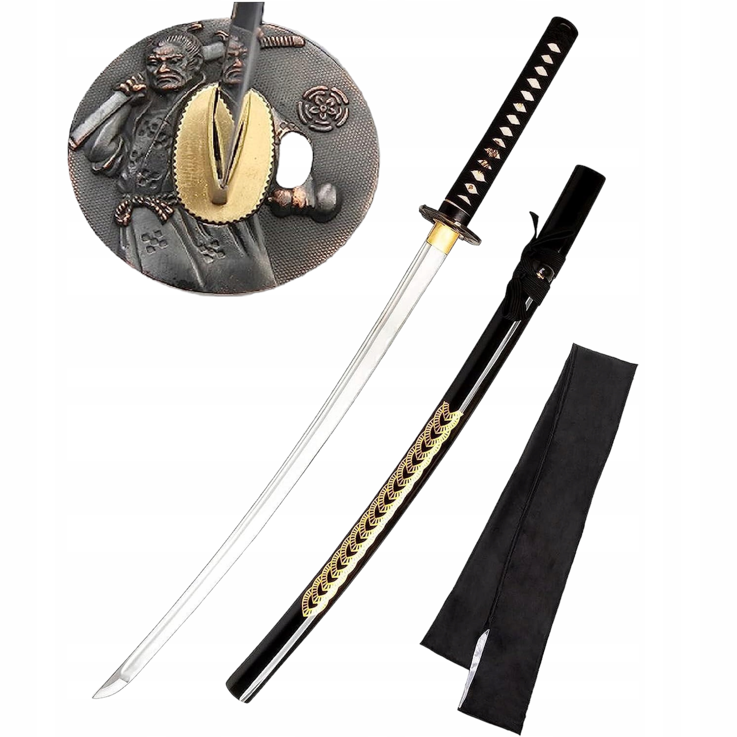 Japonský Meč Samurajský Katana Pro Trénink Stojan 7 KM5-410 Velmi Ostrý