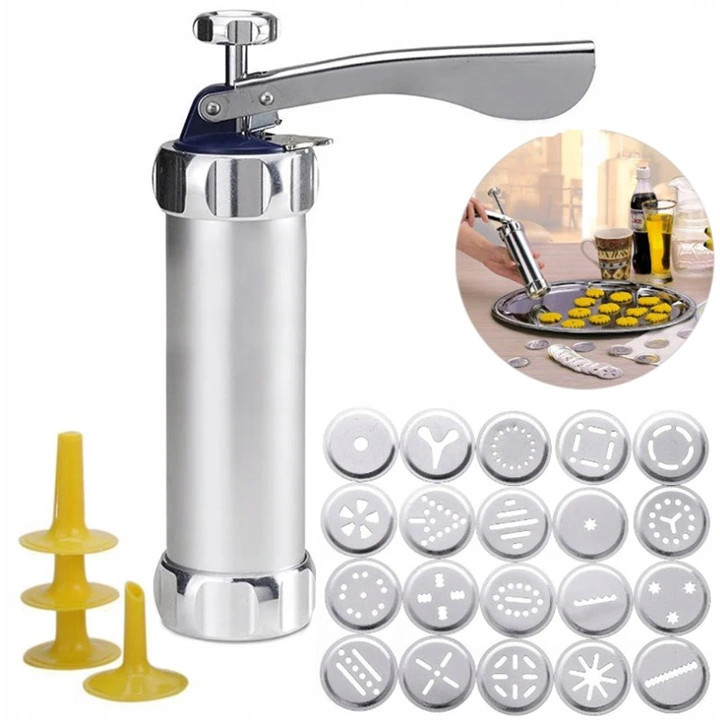 MASZYNKA PRASKA DEKORATOR DO CIASTEK CIASTA TORTÓW Rodzaj akcesoriów maszynka do ciastek