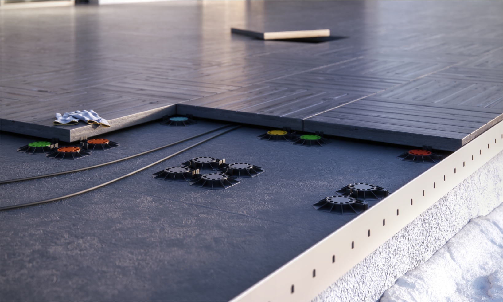 Podkładki tarasowe SMART 2mm Renoplast Materiał inny materiał