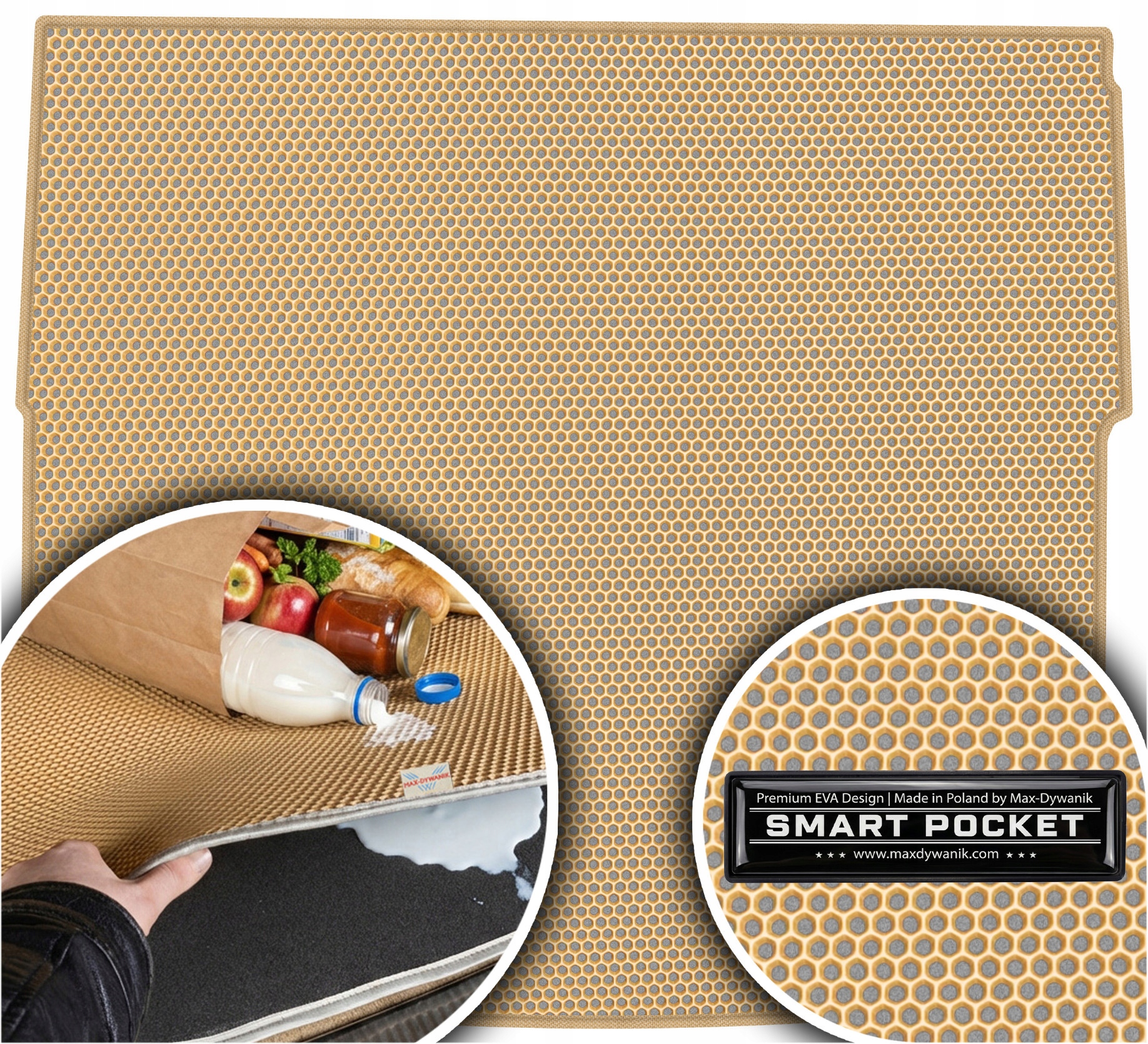 Škoda Kodiaq II Suv od roku 2023. Vložka do kufru Eva Smart Pocket Béžová