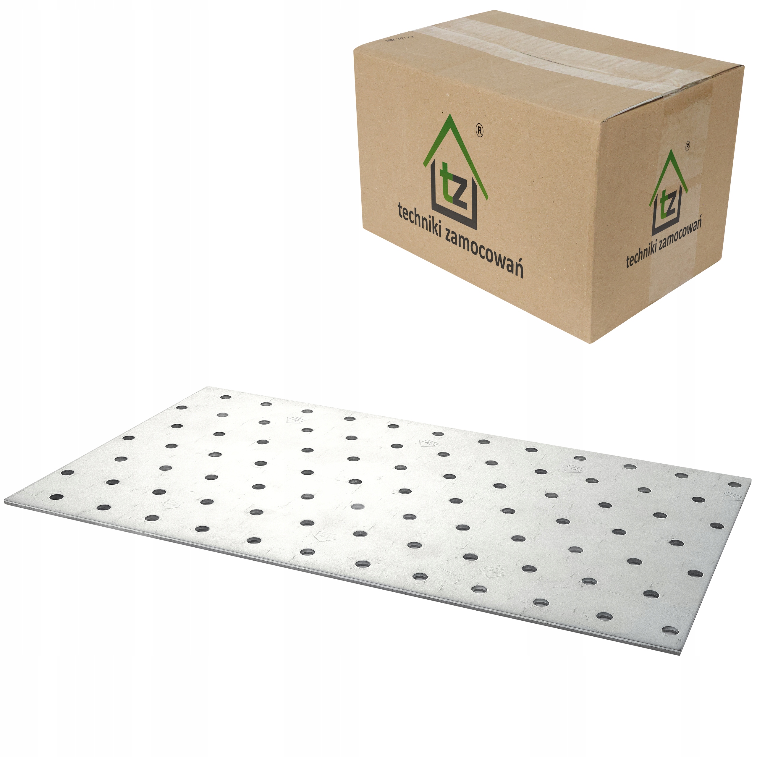 Perforované dlaždice 140 x 240 x 2 mm 50 ks Ploché tesárske spojky PP49