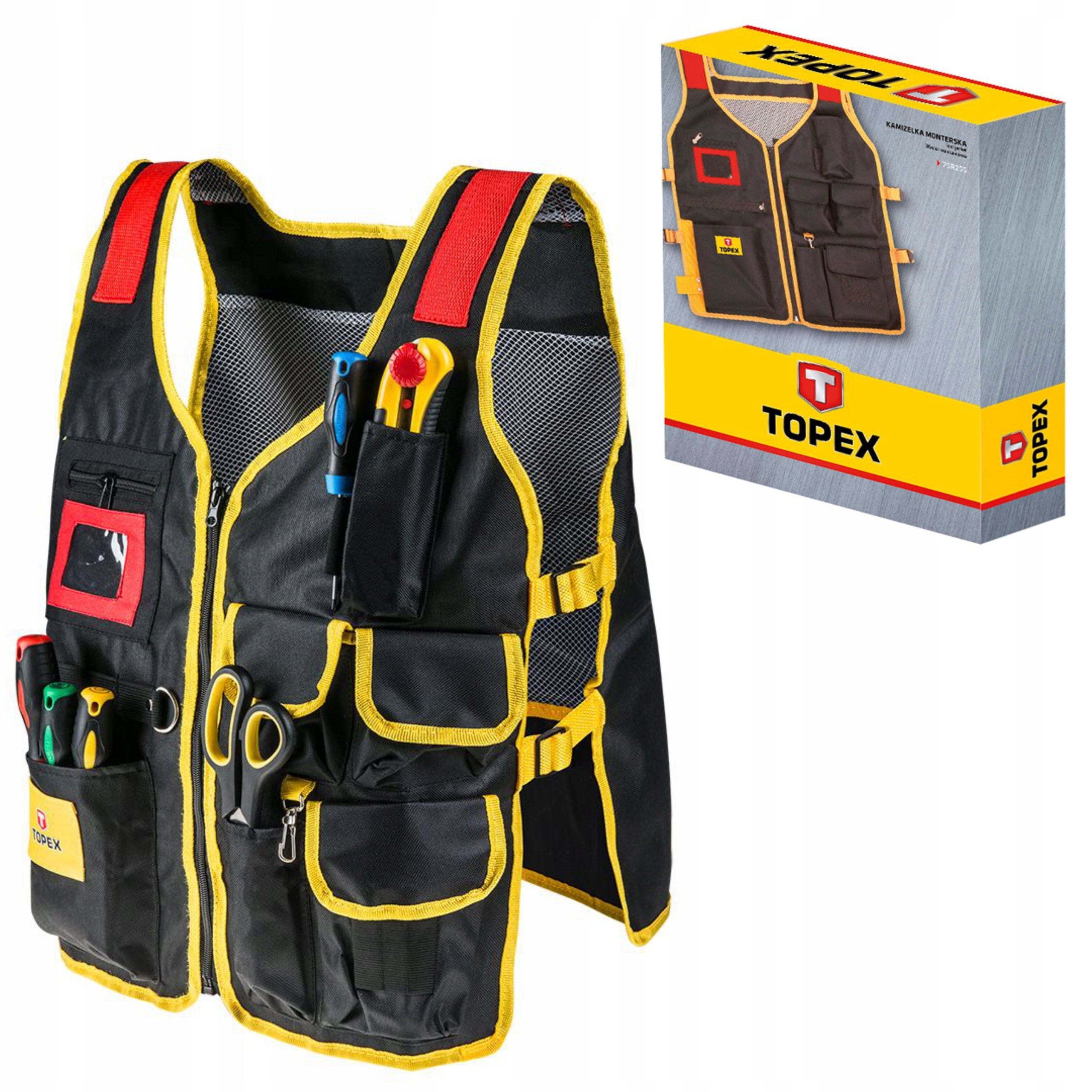 KAMIZELKA MONTERSKA MATERIAŁOWA TOPEX 79R255