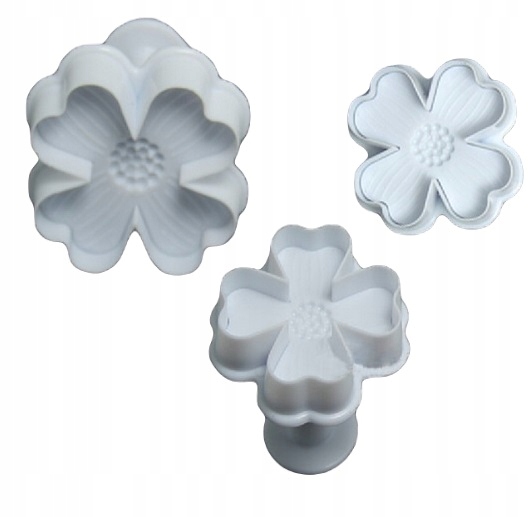 

Wykrawacze z tłoczkiem Foremki ciastka masy Kwiaty
