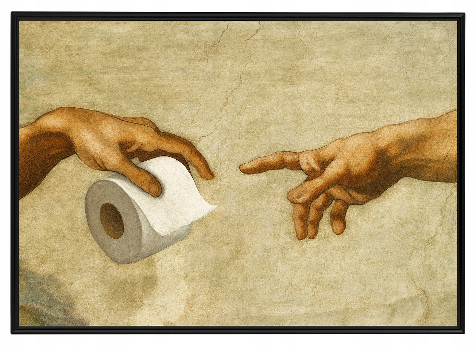Plakát Rámeček Hliník Vytvoření Toalety Papír Michael Anděl 100x70