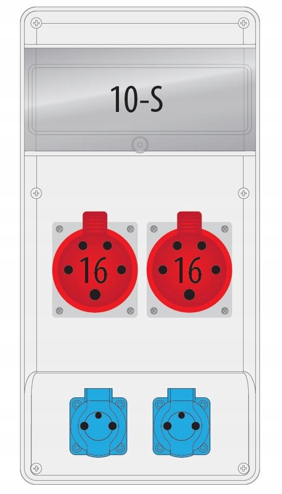 Rozvaděč 2x16A/5p 2x250V 10S B.SLIM-10S-2BR