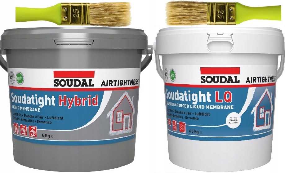 Soudal Sws Hybrid 6 kg vnější +lq 4,5 kg Bílá vnitřní +2 štětec