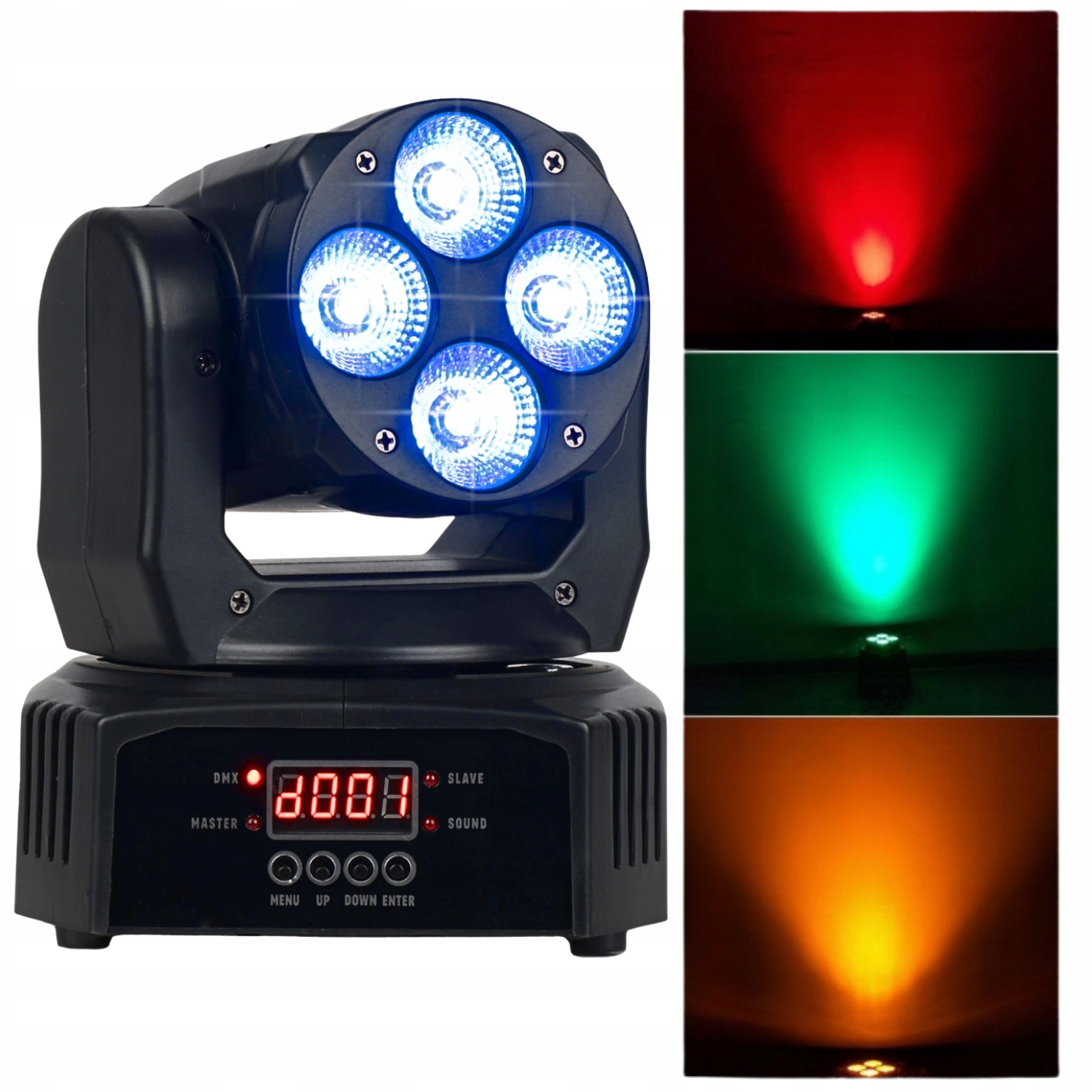 Pohyblivá Hlava Led Párové Scénické Osvětlení Estradové 4x8W Rgbw