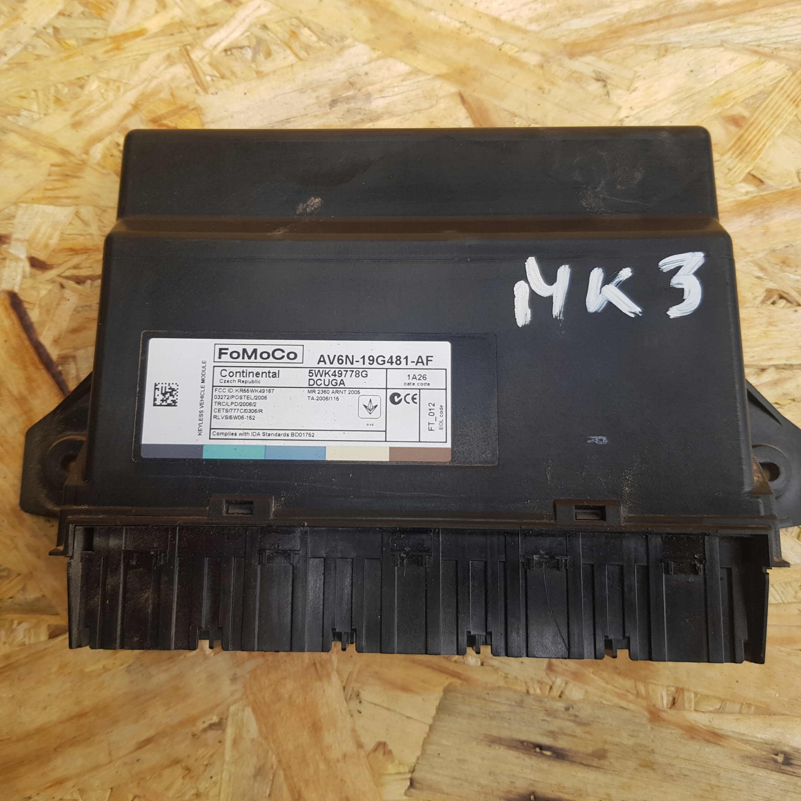 FORD FOCUS MK3 11-1R KOMBI HB Unité commande confort AV6N19G481AF