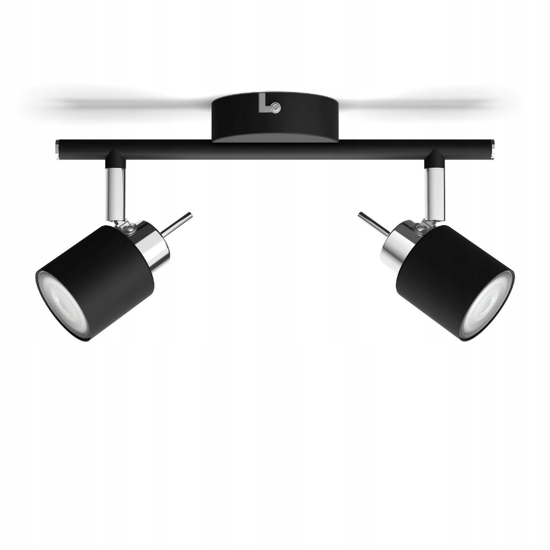 Philips Meranti bodové svítidlo 2x GU10, černé, otočné hlavice IP20