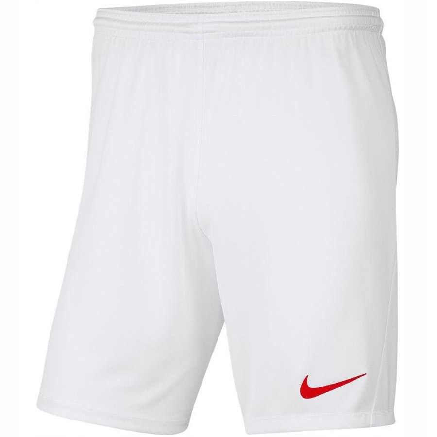 Spodenki Dziecięce Nike Park III BV6865-103 Białe (158cm-170cm) r. XL