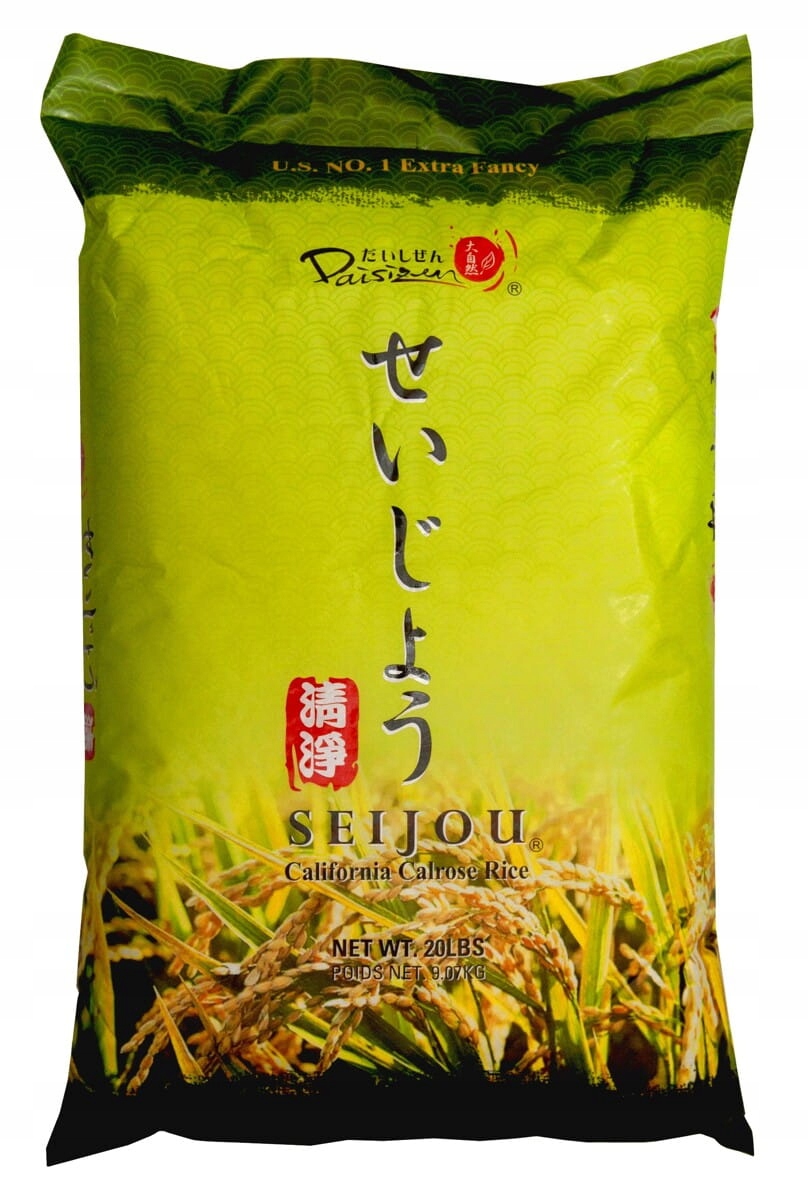 Levně Sushi rýže Calrose Seijou, lepící rýže 9,07kg