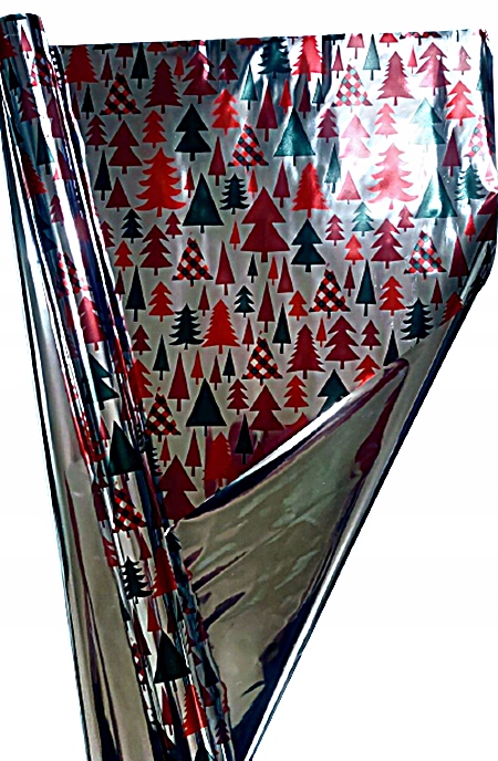 

Folia do pakowania metaliczna Boże Narodzenie
