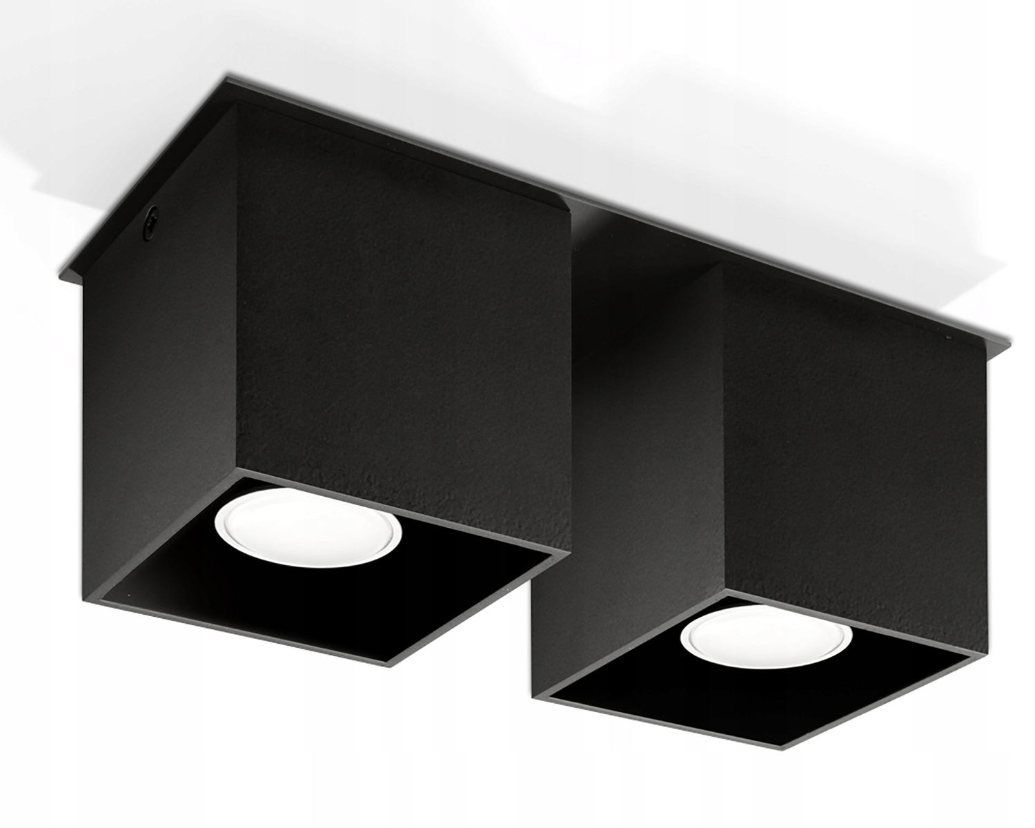 

Lampa Sufitowa Plafon Quad 2 Sufit Czarny Sollux