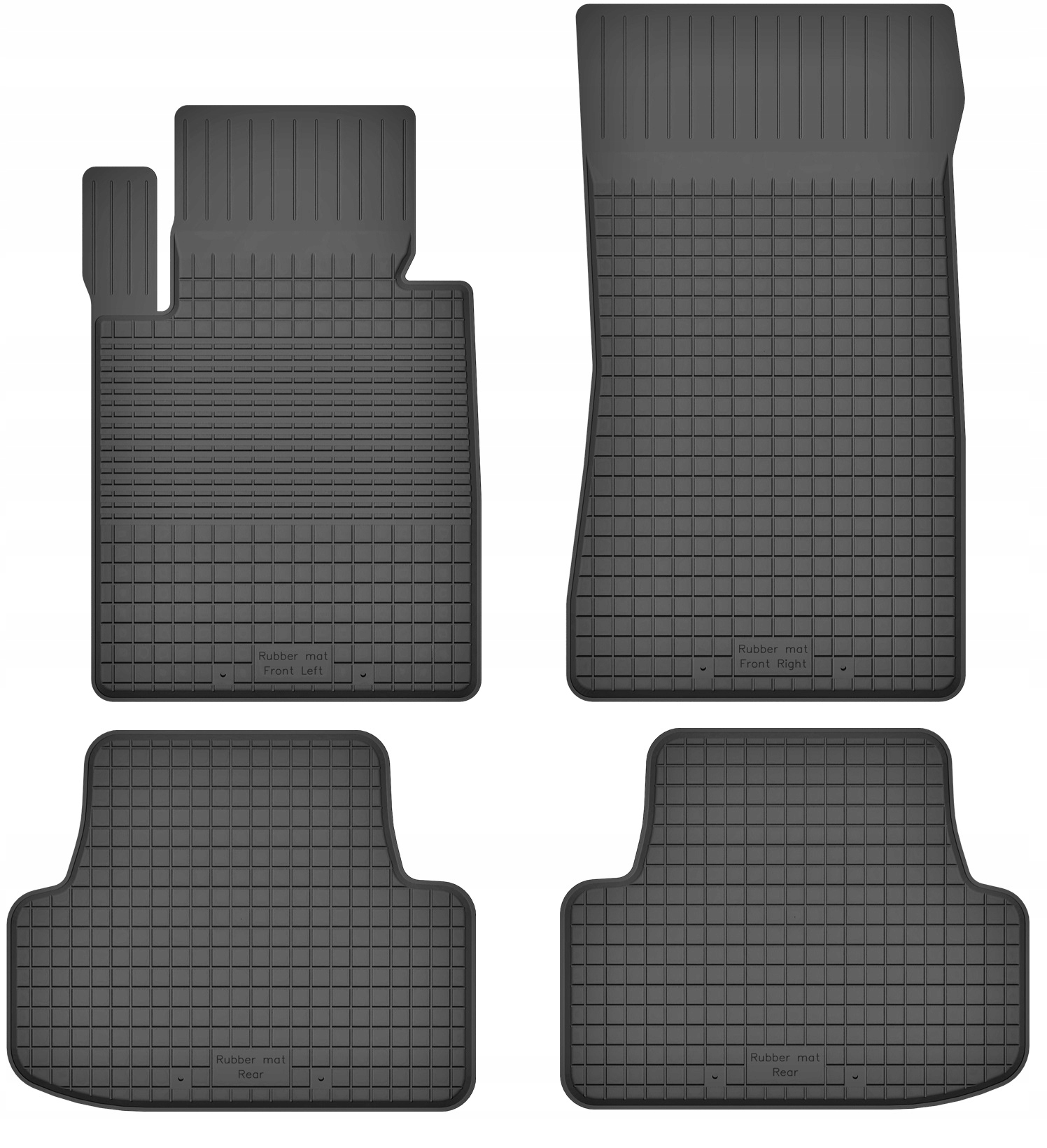 Dywaniki gumowe wycieraczki z rantem do Bmw 3 E46 1998-2006