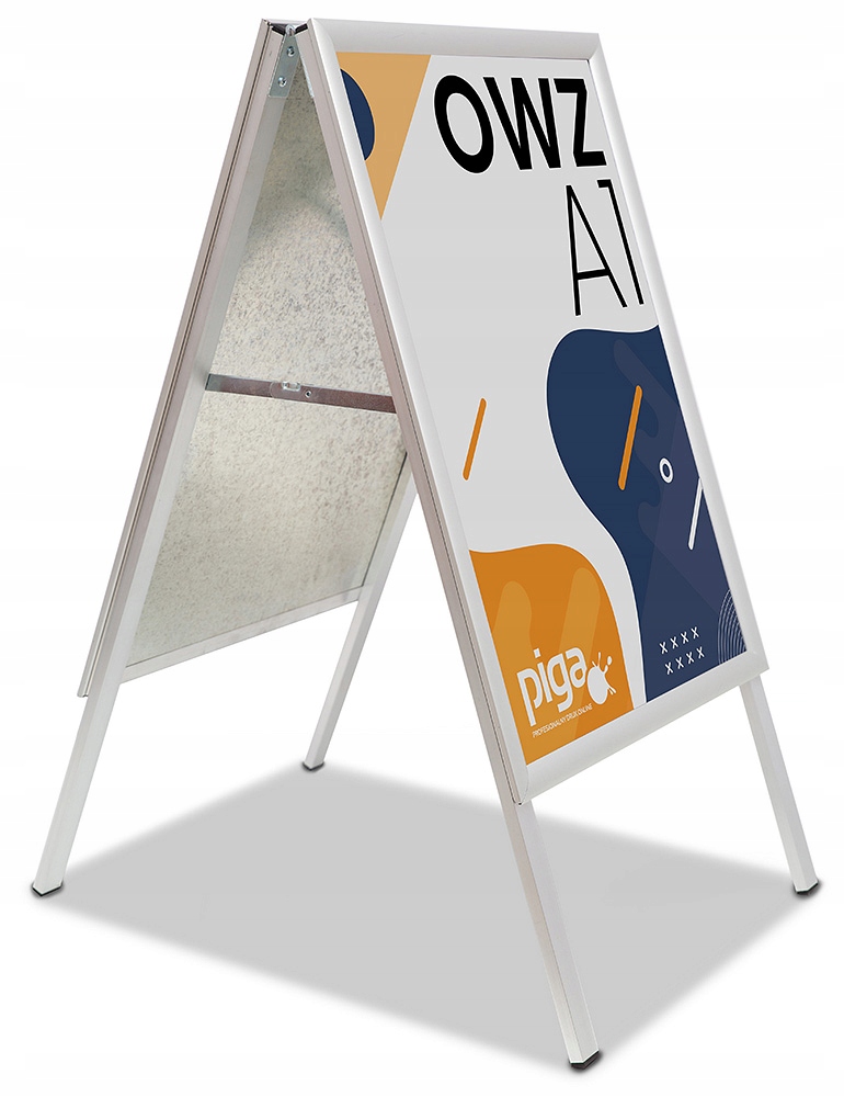 Potykacz reklamowy A1 dwustronny RAMA OWZ Stojak