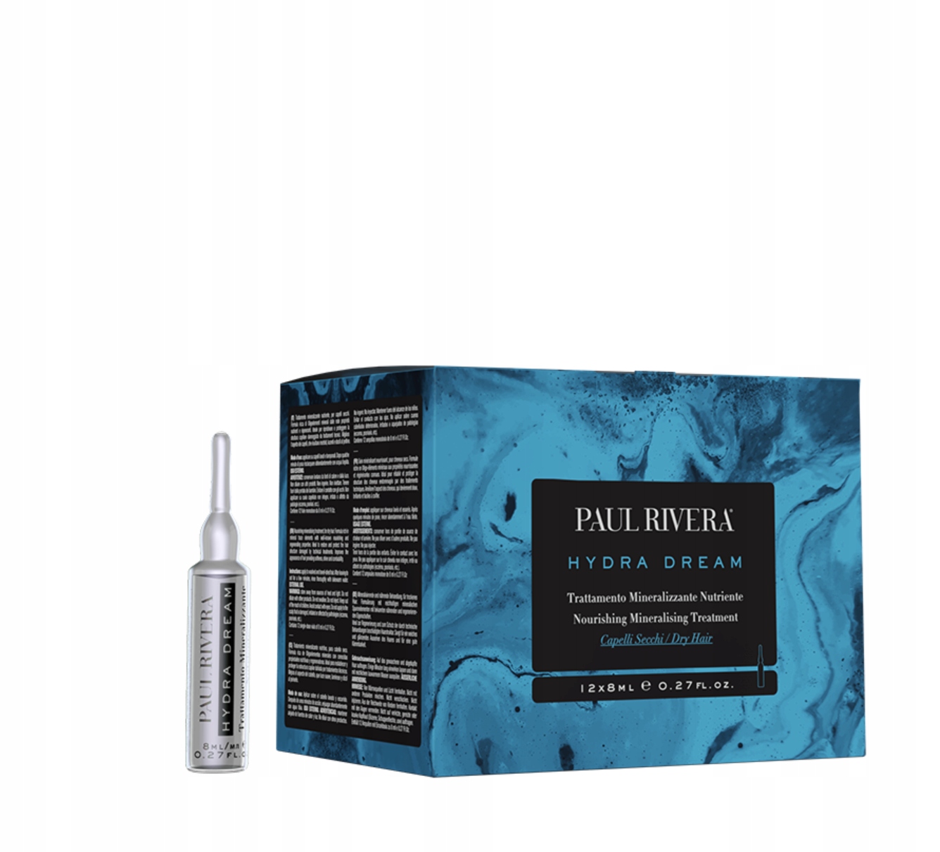 Paul Rivera Hydra Dream Ampułki odżywcze do włosów suchych 12x8ml