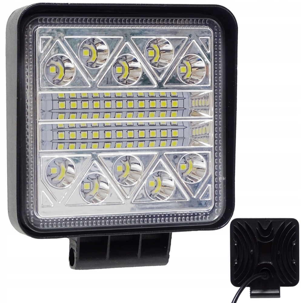 Pracovná lampa špicatá 32 LED 9V-30V 42W 110x110mm HALOGEN COMBO Spot 6500