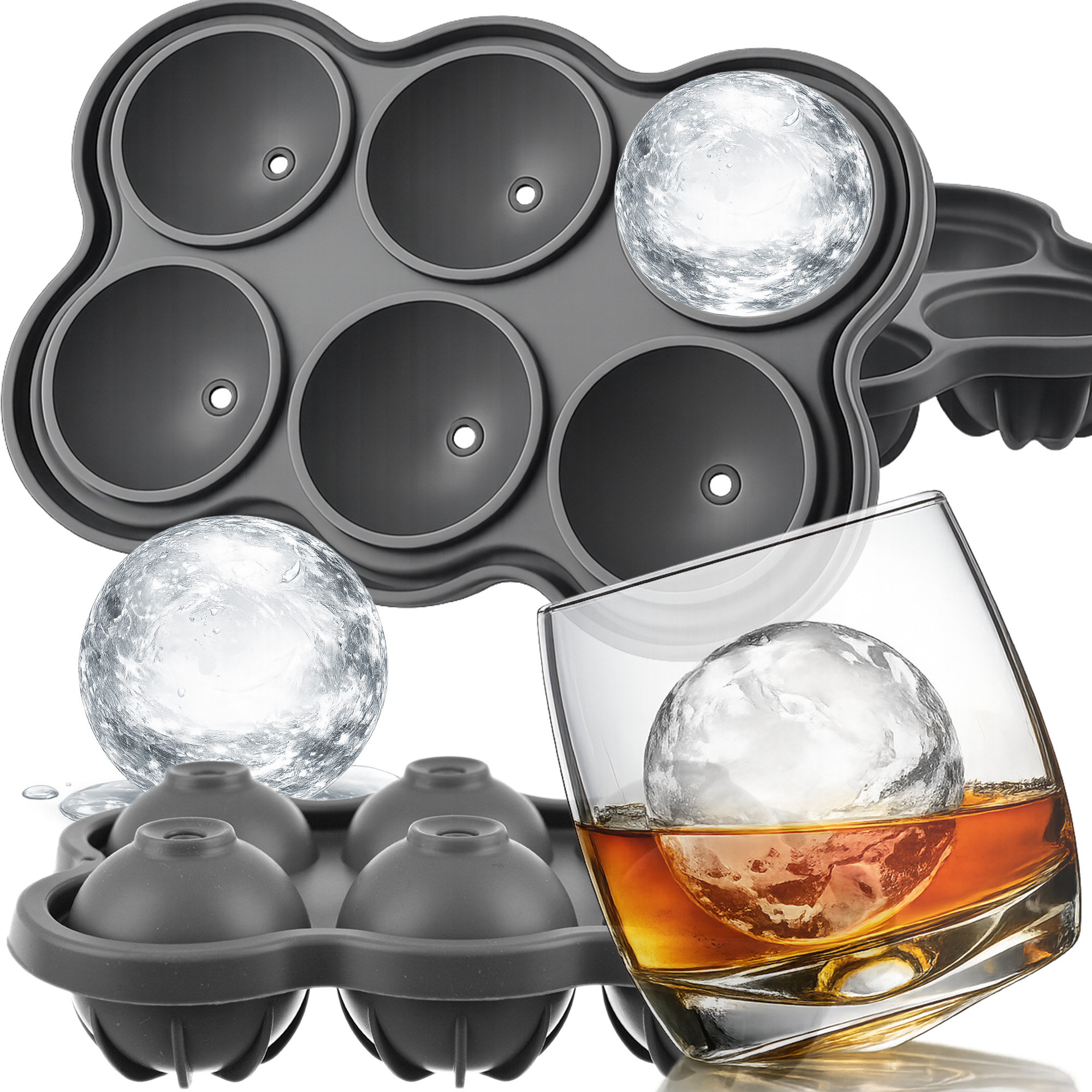 FORMA SILIKONOWA NA KULE LODOWE DO LODU DRINKÓW