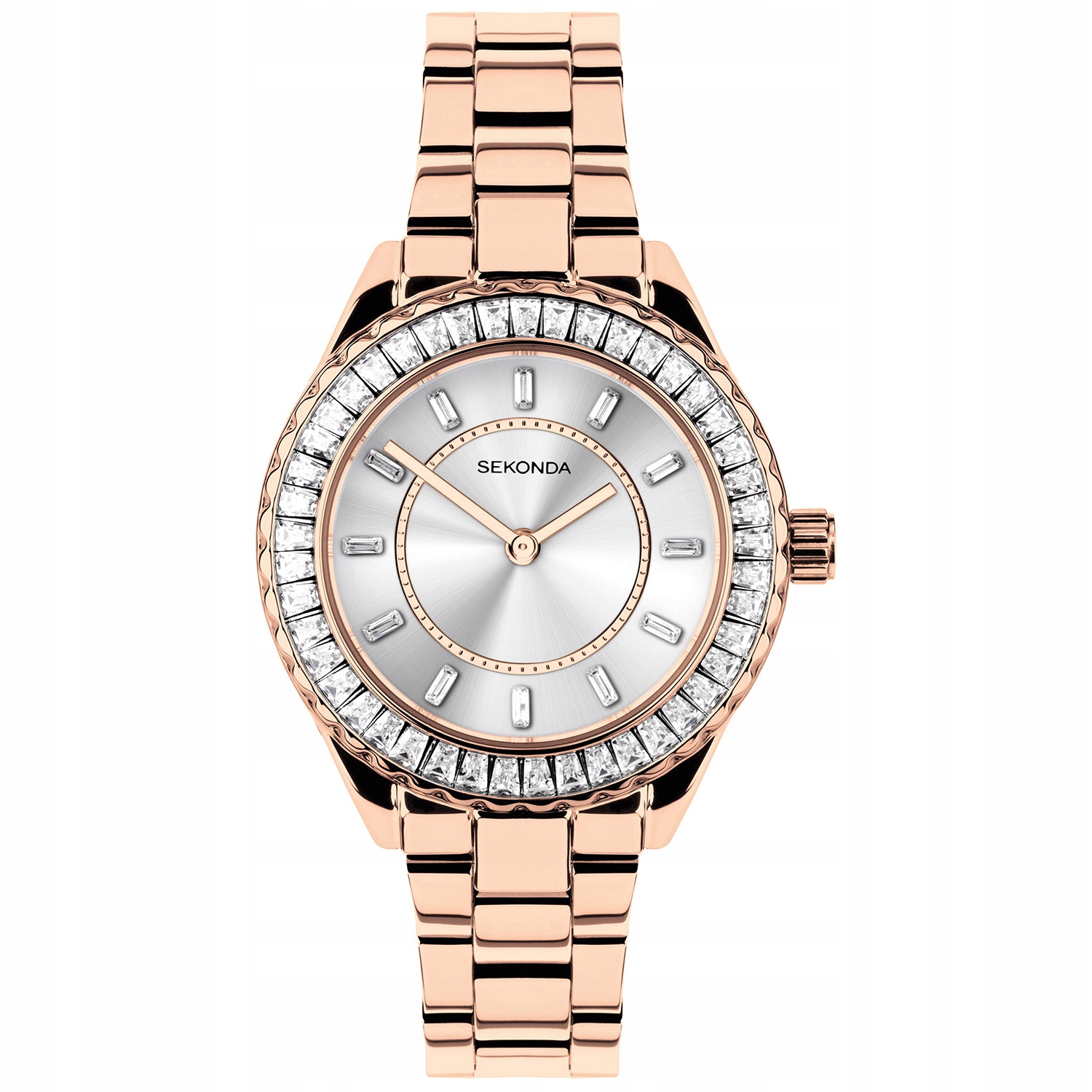 Dámské hodinky Sekonda 40671 Zirkony růžové zlato