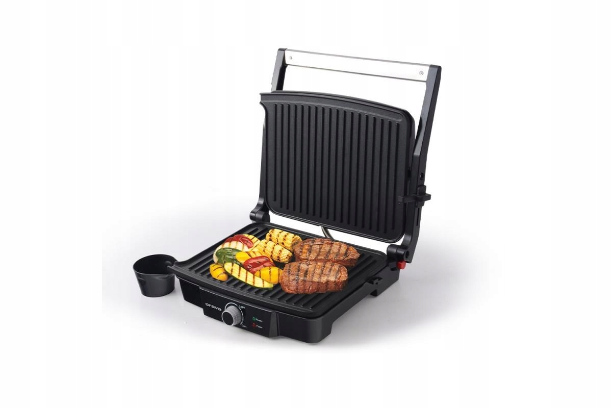 Skladací elektrický gril Orava Grillchef čierny, 2000 W